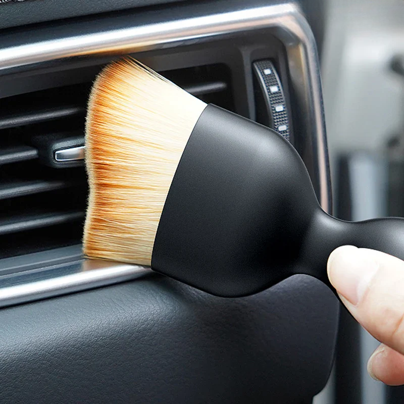 Image of KHAAS Car Interior Detailing Brush, showing the product detailing the vents