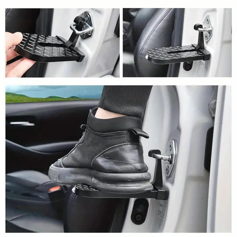 Image of KHAAS Car Door Latch Step, showing the product being easily installed with no tools required