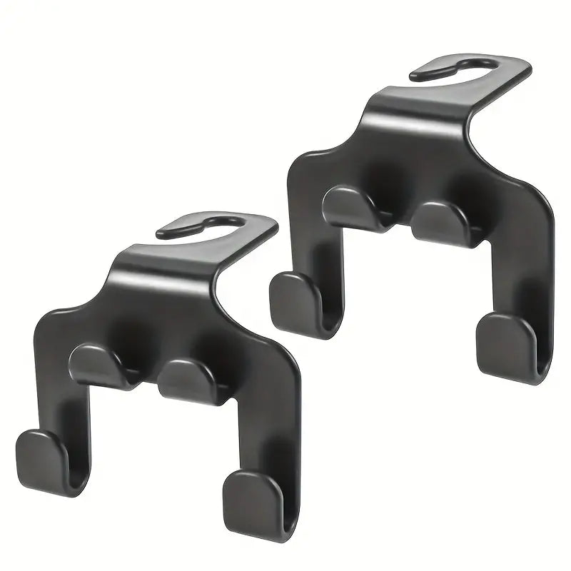 Image of KHAAS Headrest Hooks for Cars, showing the 2 piece variant