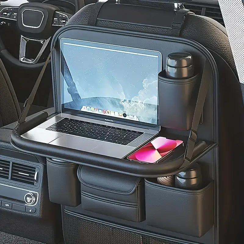 Image of KHAAS Premium Car Back Seat Organizer, showing main image of the product in use.