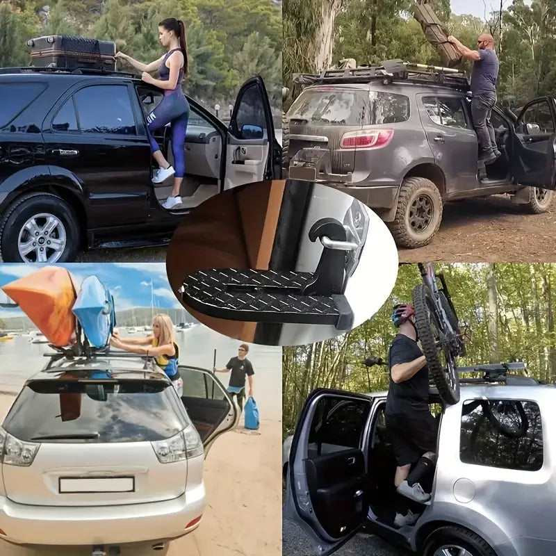 Image of KHAAS Car Door Latch Step, showing different use cases for the product