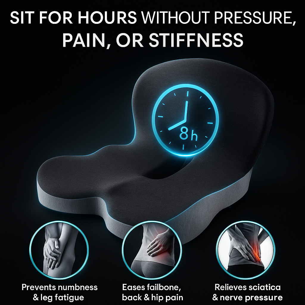 KHAAS SpineAlign™ Car Seat Cushion