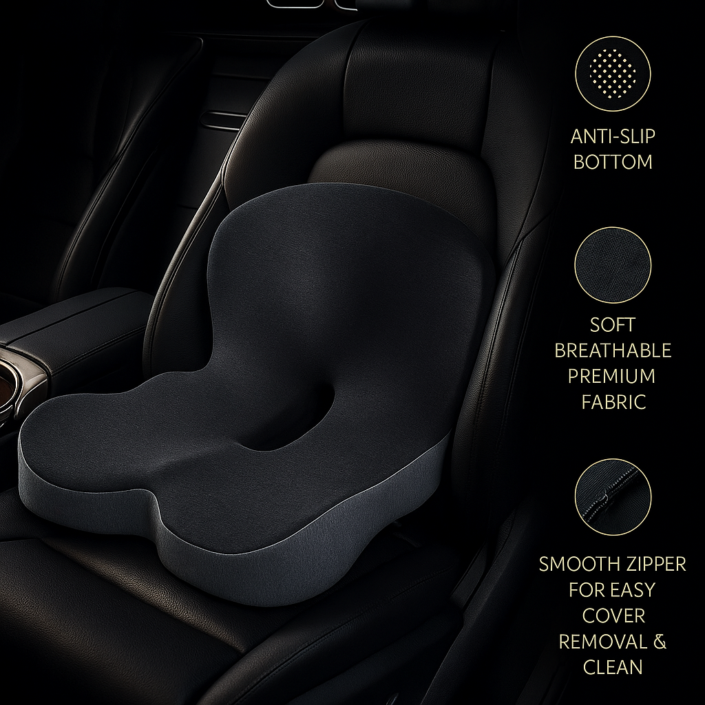 KHAAS SpineAlign™ Car Seat Cushion