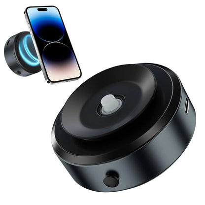 Image of KHAAS Suction Magnetic Phone Holder, showing the charcoal  variant