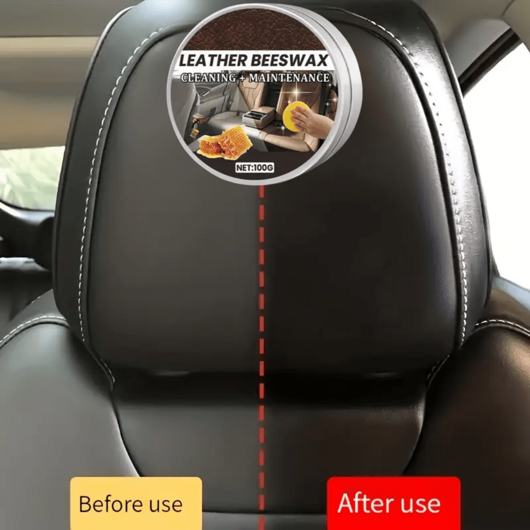 Beeswax Leather Conditioner, results