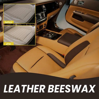Beeswax Leather Conditioner, before and after