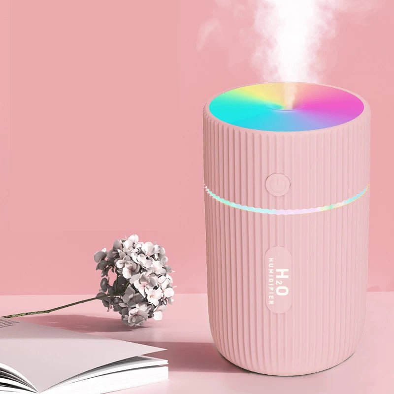 Image of KHAAS Car Humidifier, showing the product in Pink color. 