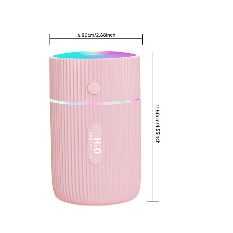 Image of KHAAS Car Humidifier, showing the dimensions of the product.