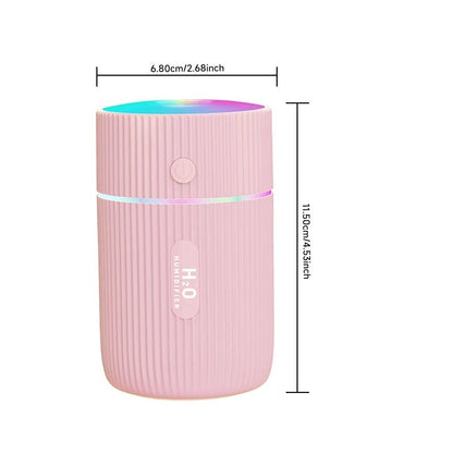 Image of KHAAS Car Humidifier, showing the dimensions of the product.