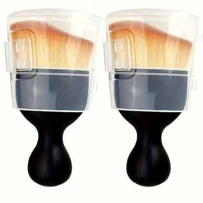 Image of KHAAS Car Interior Detailing Brush, showing the 2 piece variant 