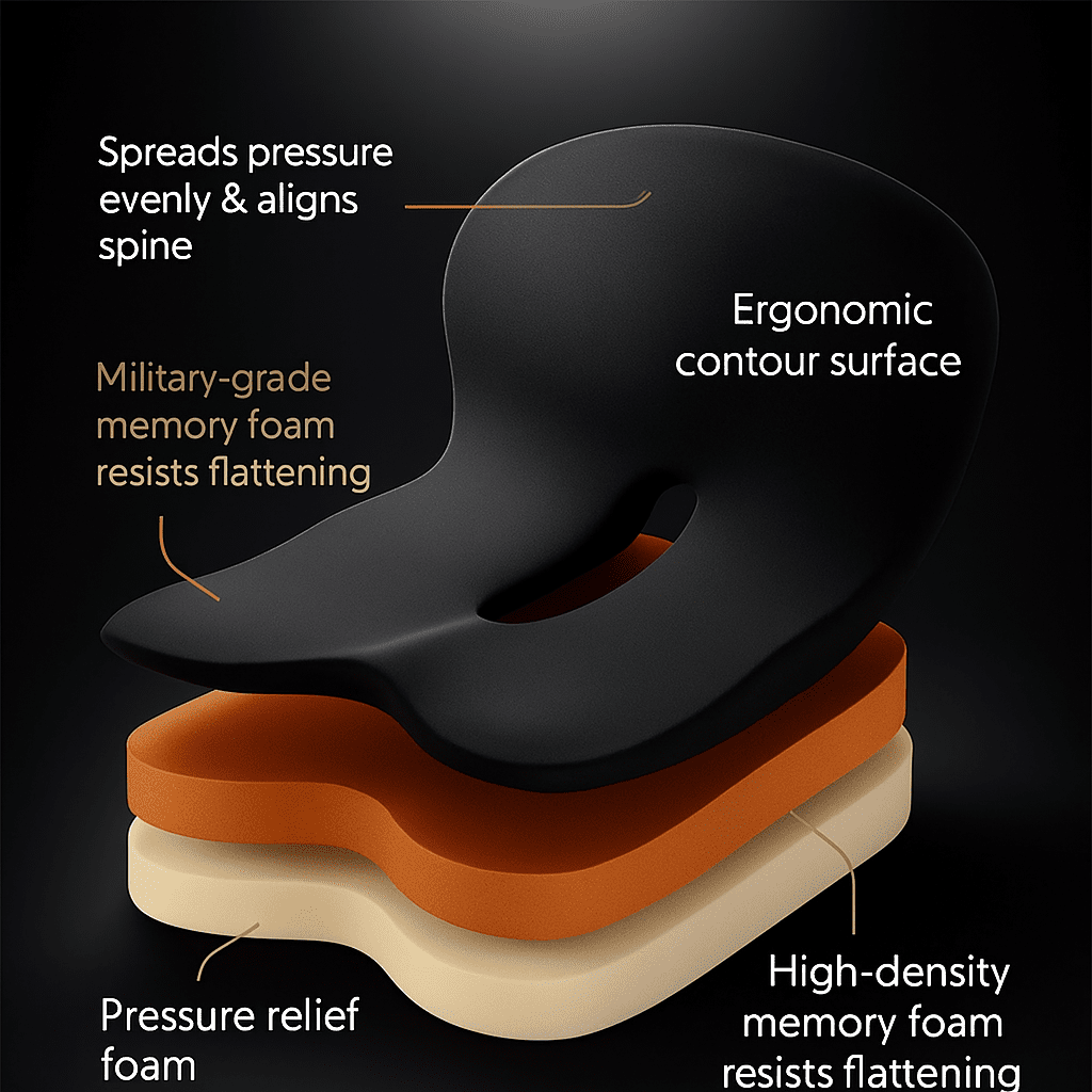 Car Seat Cushion – SpineAlign™ Ergonomic Support | KHAAS