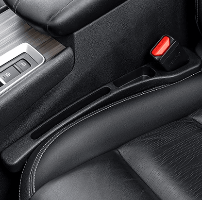 Image of KHAAS GapGuard™ Car Seat Gap Filler, showing the product filling seat crevice 