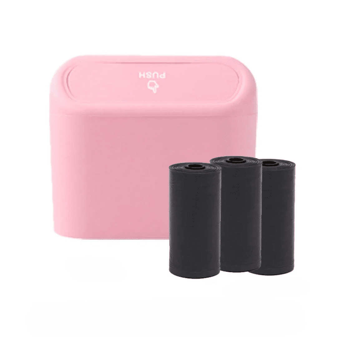 KHAAS Trash Can for Car with Lid