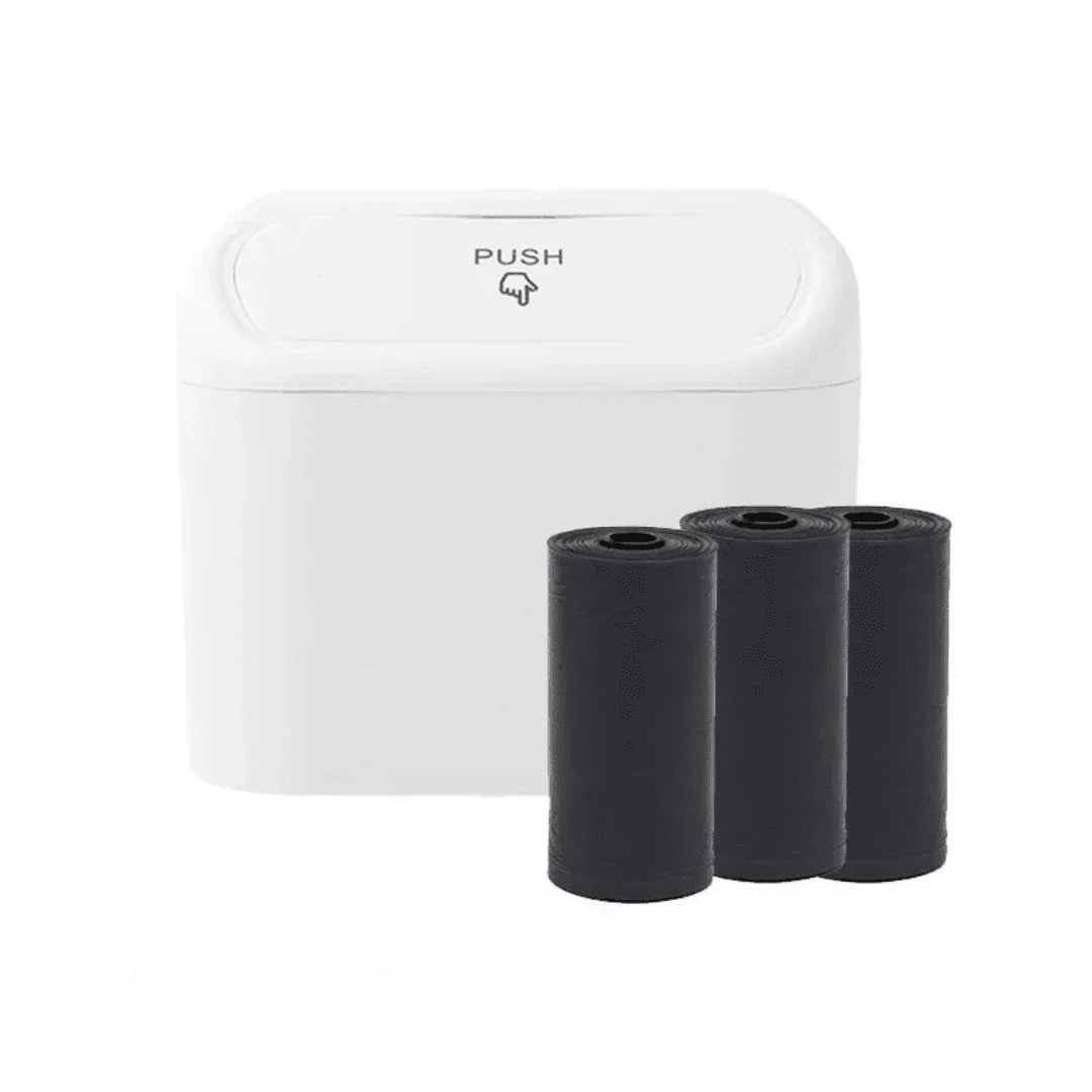 KHAAS Trash Can for Car with Lid