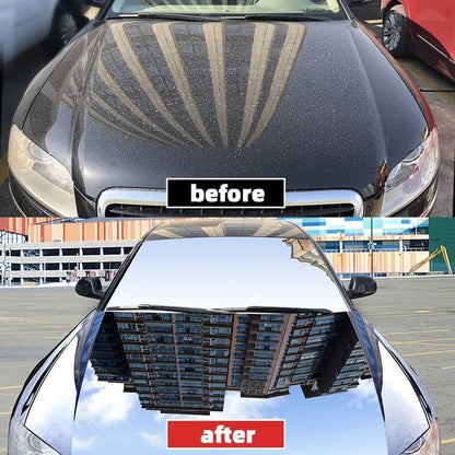 Image of KHAAS Ceramic Coat Spray, showing the before and after 