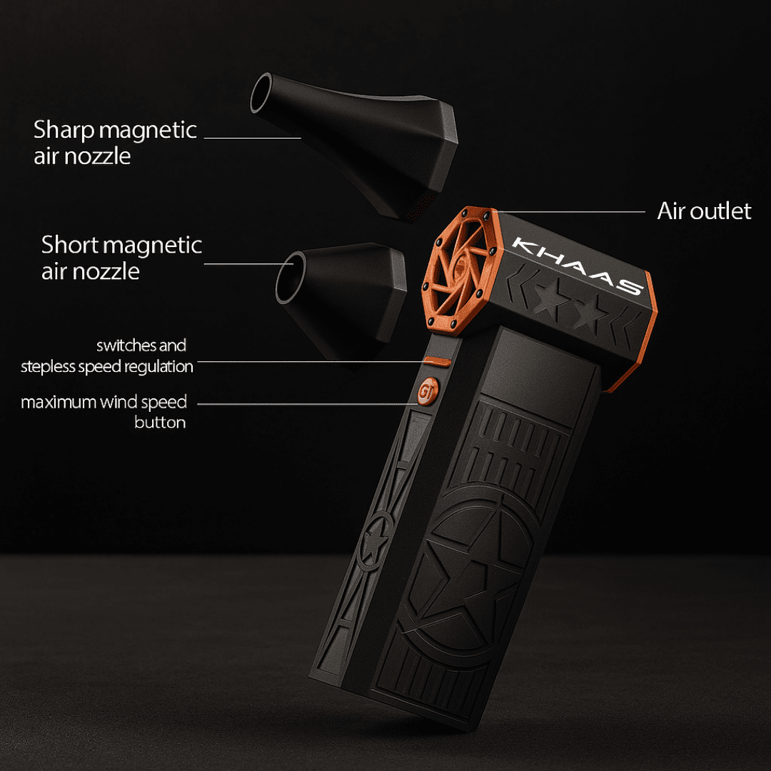 Handheld Snow Blower – TurboJet™ Pro High-Speed Air Snow Blower for Cars & Driveways | KHAAS