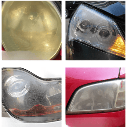 Image of KHAAS Headlamp Restorer, showing various types of headlights this product restores 