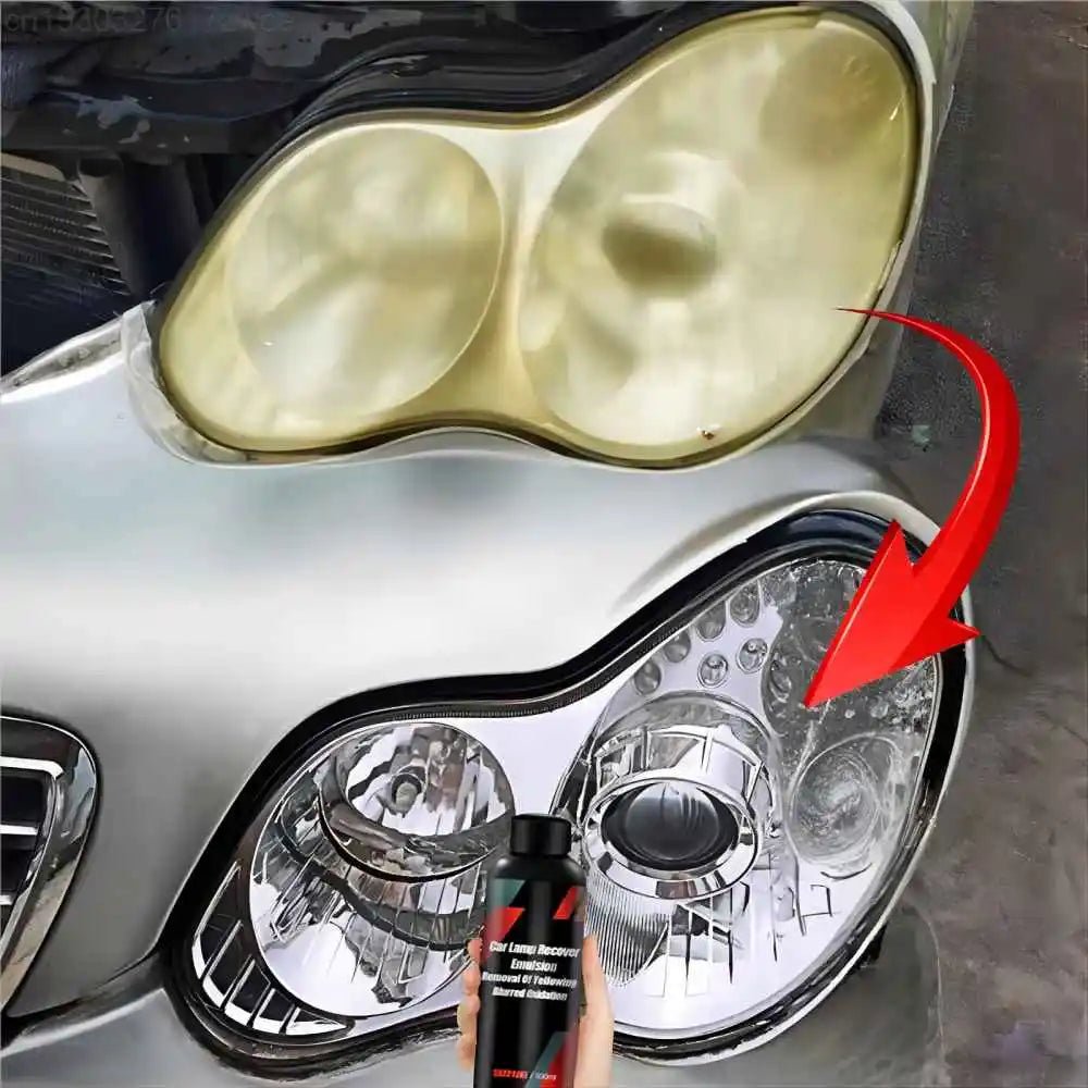 Image of KHAAS Headlamp Restorer, showing the before and after of this product 
