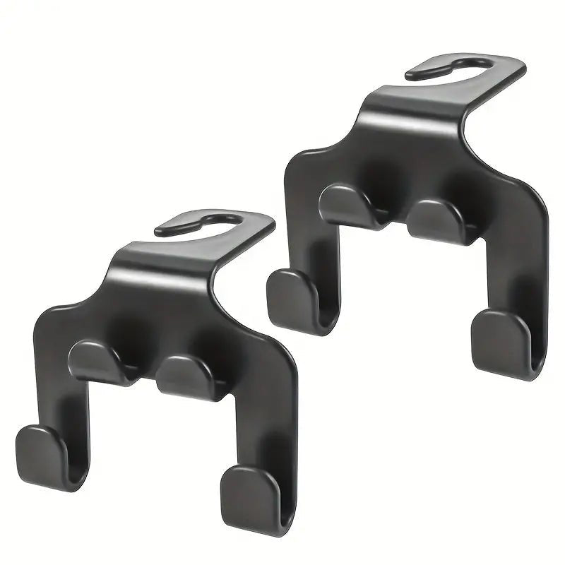 Image of KHAAS Headrest Hooks for Cars, showing the 2 piece variant 