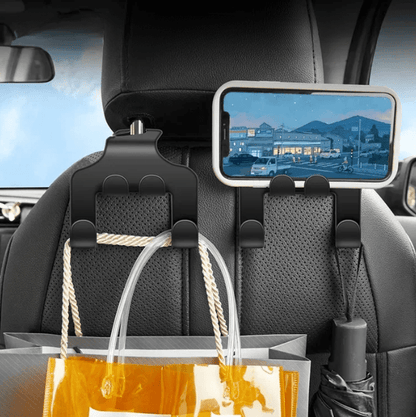 Image of KHAAS Headrest Hooks for Cars, showing the main image of product in use