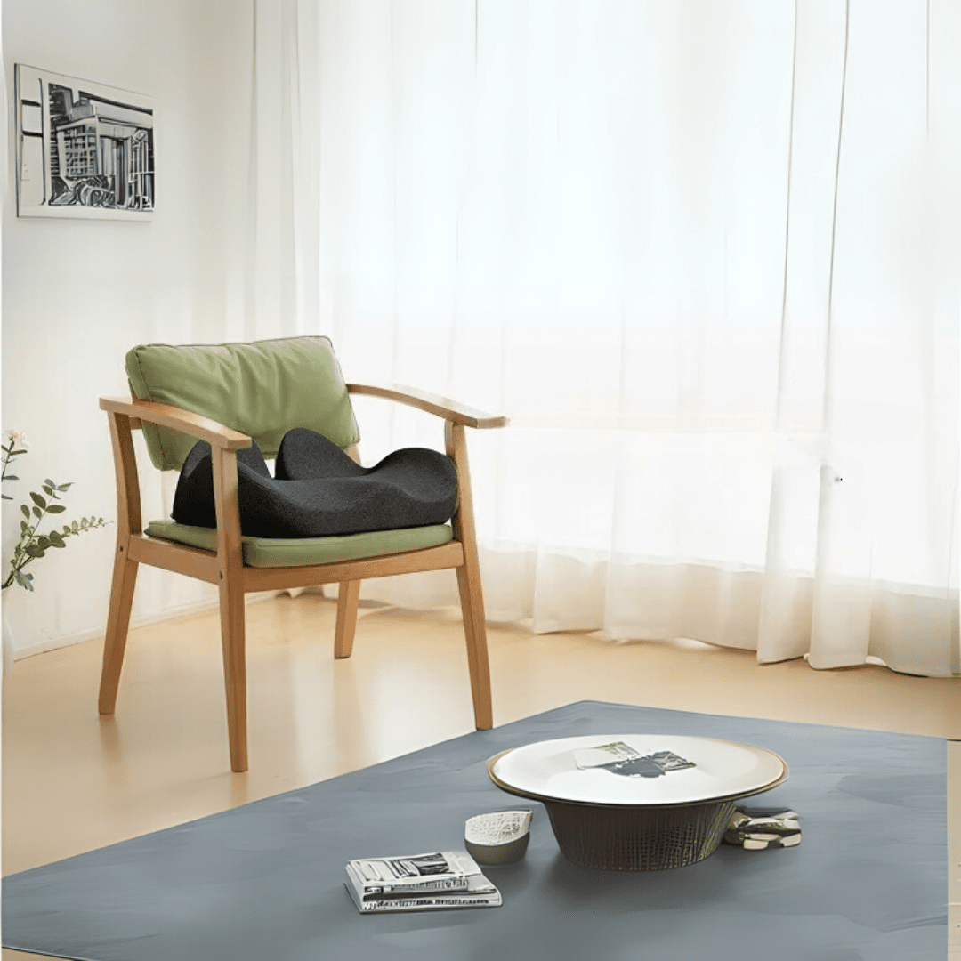 Image of KHAAS Memory Foam Car Seat Cushion, showing the product in use at home 