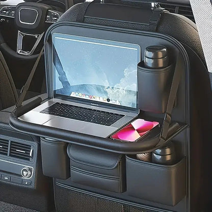 Image of KHAAS Premium Car Back Seat Organizer, showing main image of the product in use. 