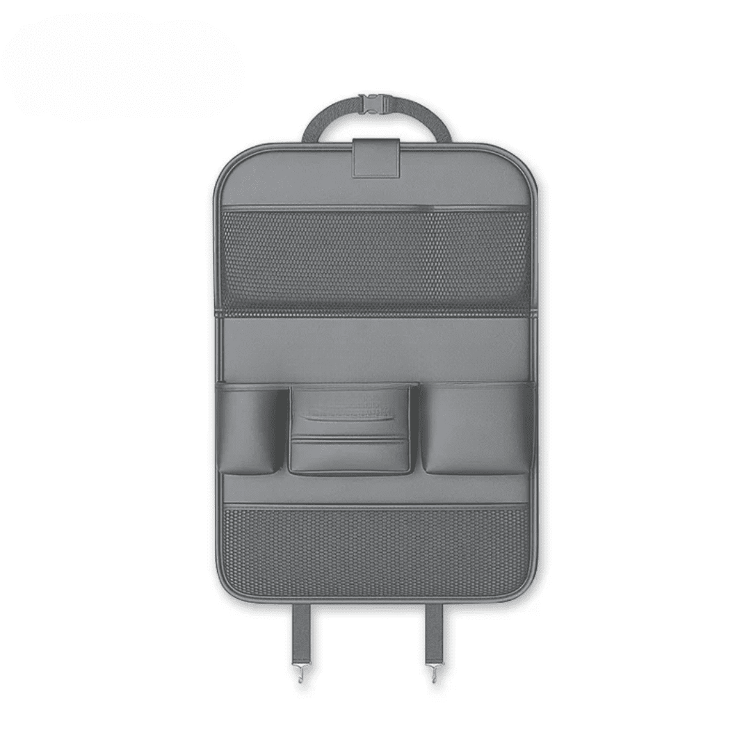 Image of KHAAS Premium Car Back Seat Organizer, showing the color gray