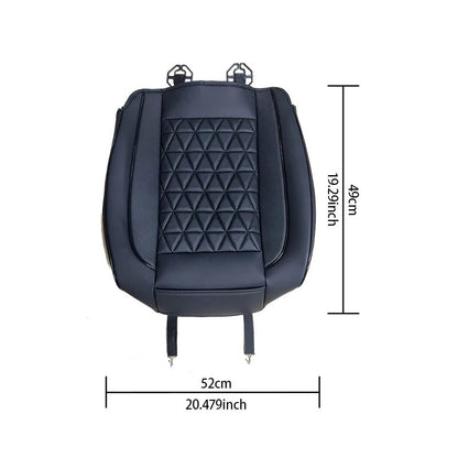 Quilted Leather Car Seat Cover, dimensions