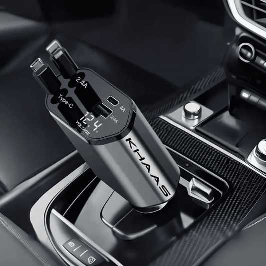 Image of KHAAS Retractable Car Phone Charger, showing the main image of the product 