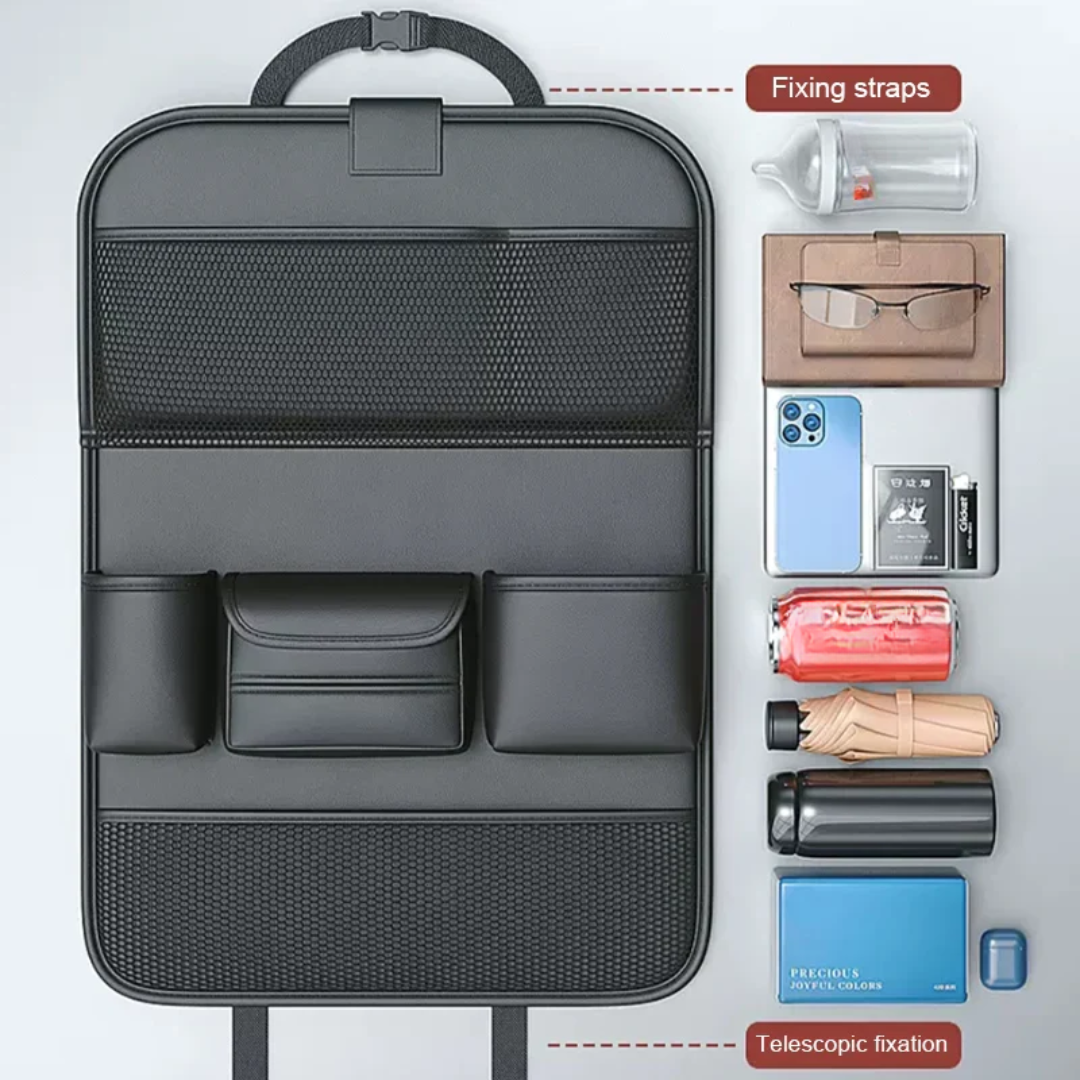 PU Leather Backseat Storage Organzier