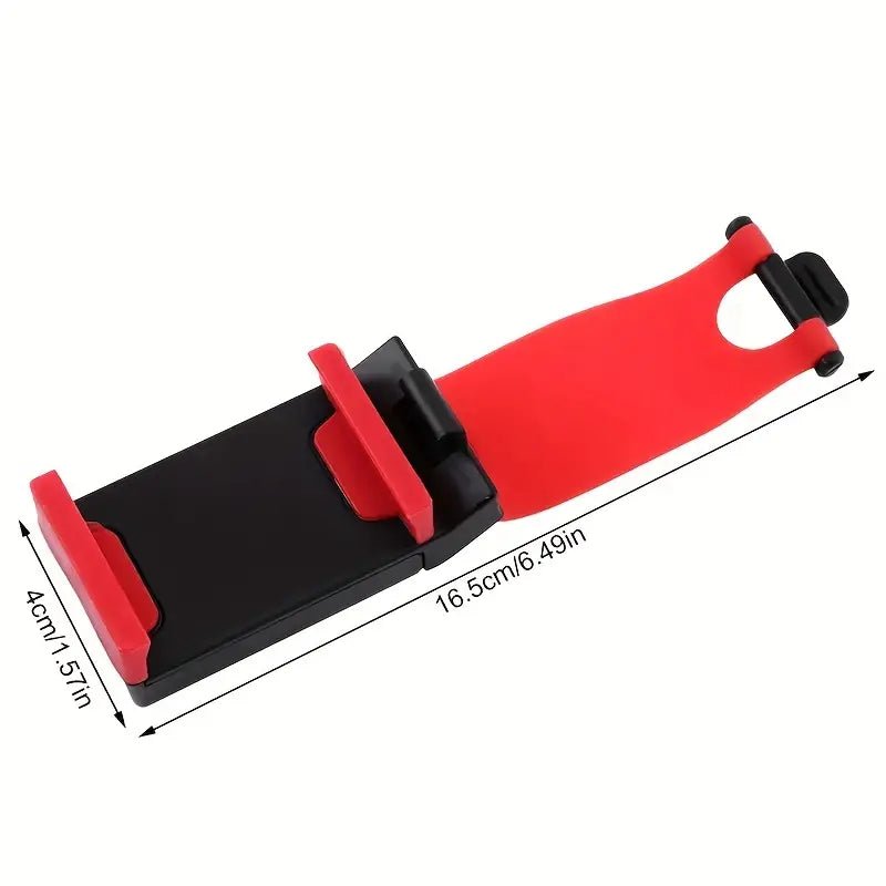 Image of KHAAS Steering Wheel Phone Holder, showing the dimensions of the product 