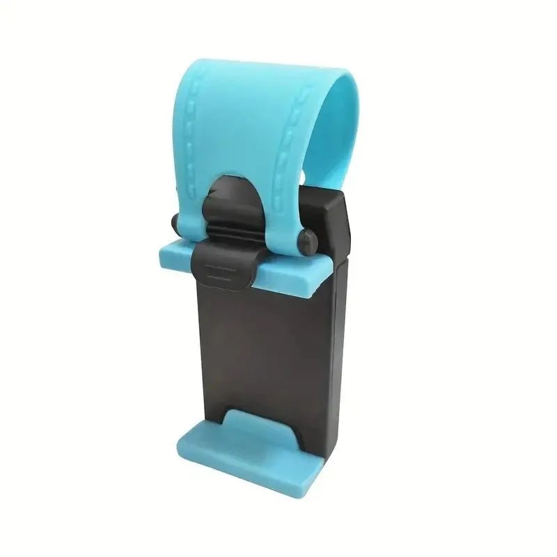 Image of KHAAS Steering Wheel Phone Holder, showing the blue variant of the product 
