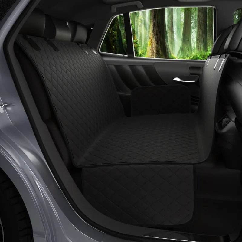 Image of KHAAS Waterproof Back Seat Cover for Dogs, showing the product in black. 