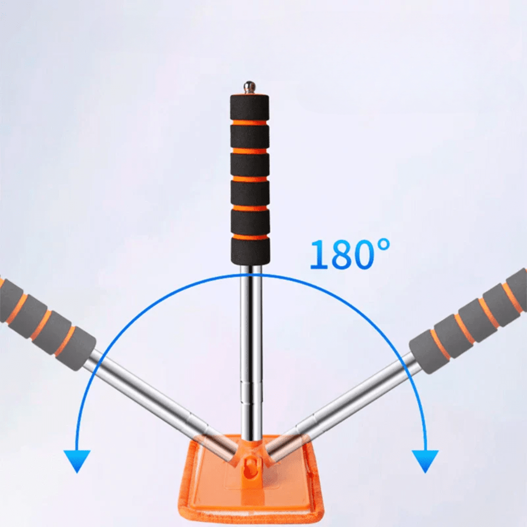 Image of KHAAS Windshield Cleaner Tool, showing the 180 degree swivel capability of he product 